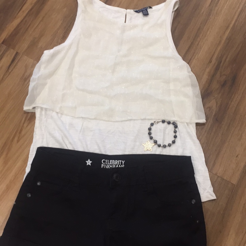 American Eagle Shimmering tank top XS - Picture 1 of 2